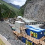 Bau am Inntalradweg zwischen der Schweiz und Österreich